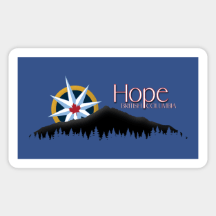 Hope B.C. Canada Compass Sticker